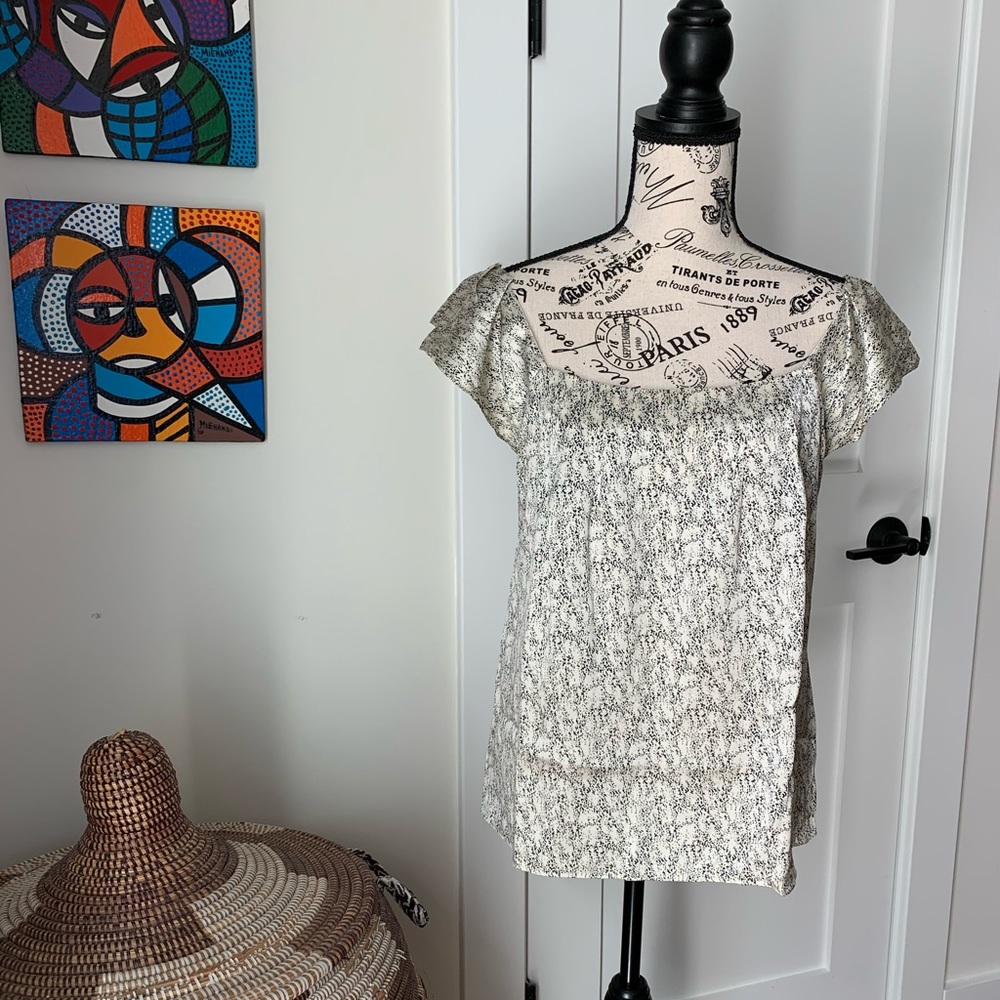 Vanessa Bruno Athe silk square neck top